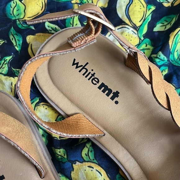 Brand New White Mountain Braided Tan Multi-Strap Gladiator Ankle Strap Sandals - Picture 7 of 15